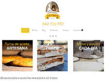 Tablet Screenshot of panaderiadevieda.com